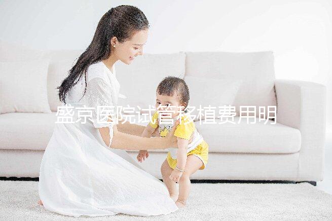盛京醫院試管移植費用明細來了！成功率高不高一次說清