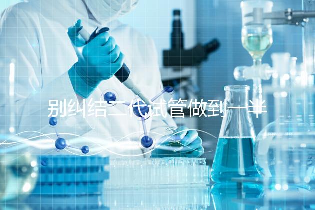 別糾結(jié)二代試管做到一半能不能放棄了，先了解下后果再說(shuō)
