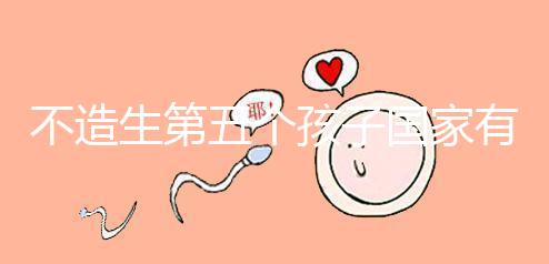 不造生第五個(gè)孩子國家有無補(bǔ)貼戳，要罰多少錢答案在這