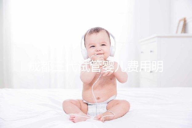 成都三代試管嬰兒費用明細表，具體收費項目解析，避開這些坑