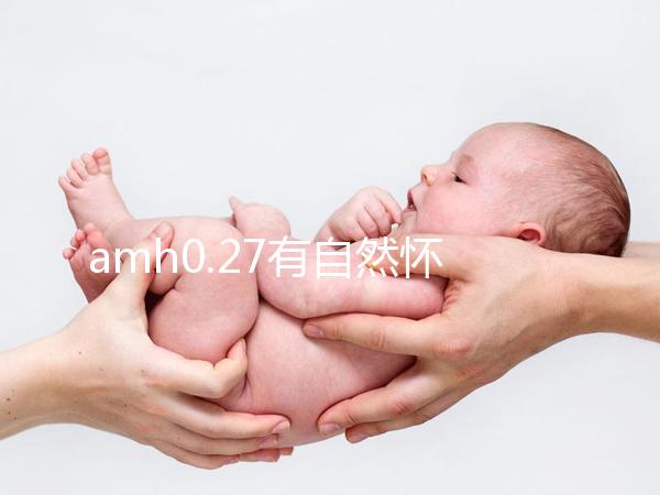 amh0.27有自然懷孕的，但做試管促排成功好孕幾率更高！