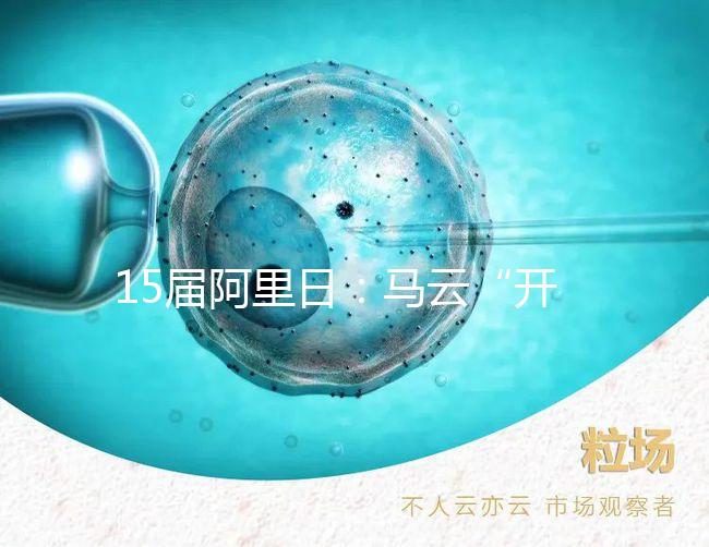 15屆阿里日：馬云“開車”稱工作要996精神生活上要669